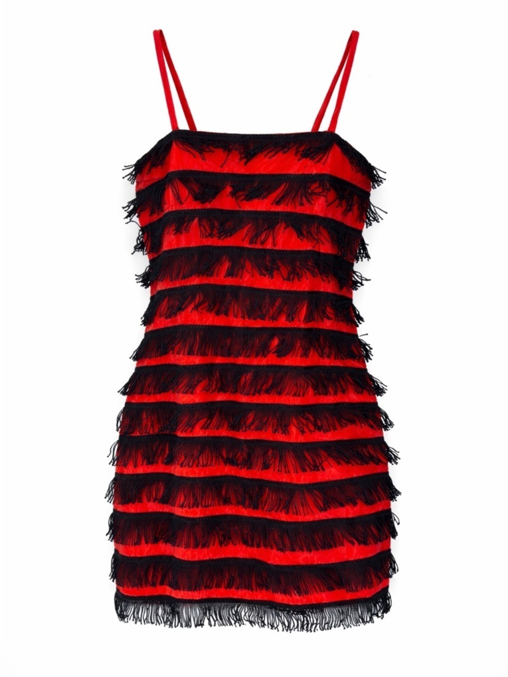 Vintage Flapper Style Fringe Dress Small FLAWS